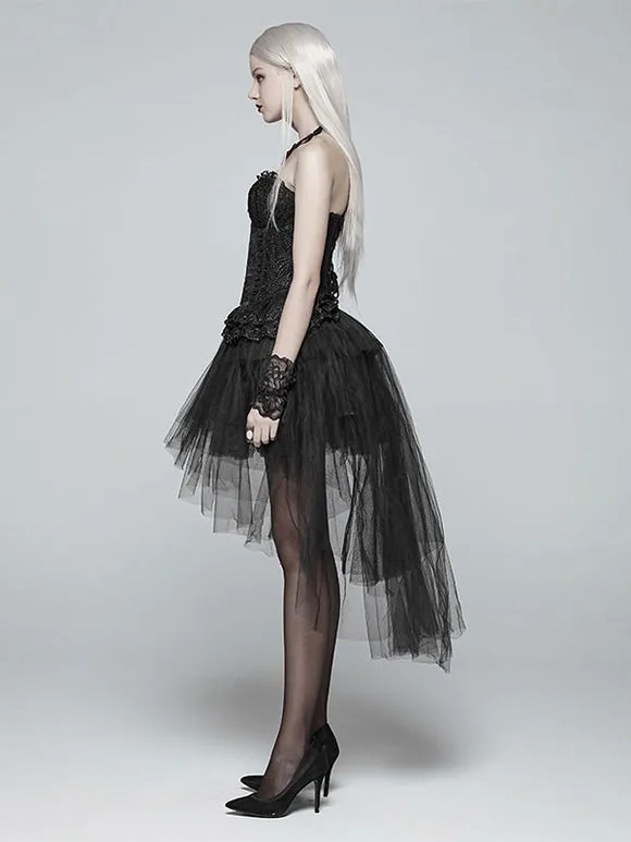 Steampunk Lolita Skirt Tiered Black Lolita Skirts