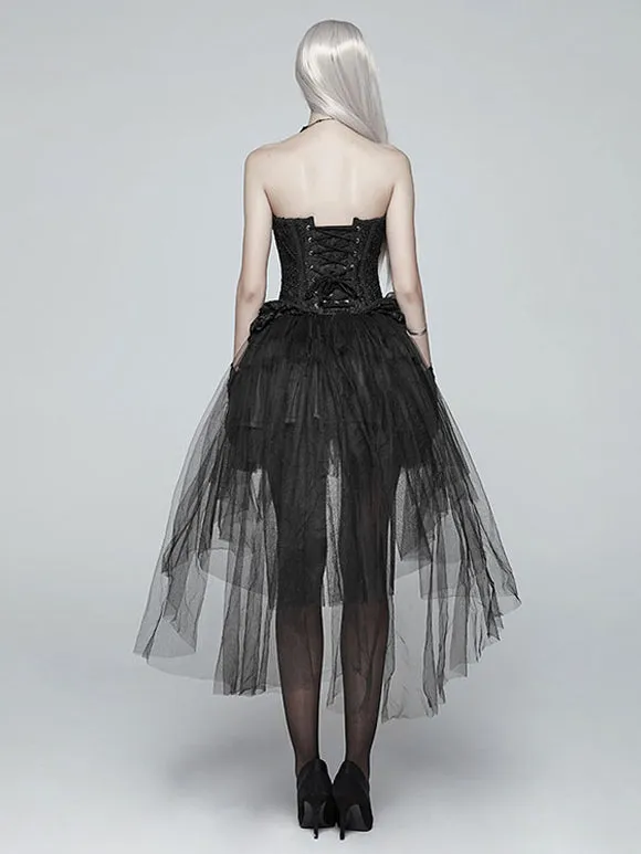 Steampunk Lolita Skirt Tiered Black Lolita Skirts