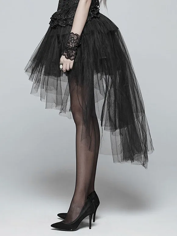 Steampunk Lolita Skirt Tiered Black Lolita Skirts