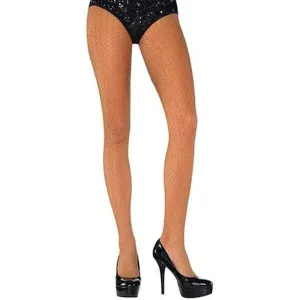 Stockings Gold Shimmer Fishnet