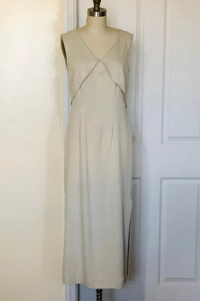 Swinging Jacket Dress Set (Style# 220DNM) Beige