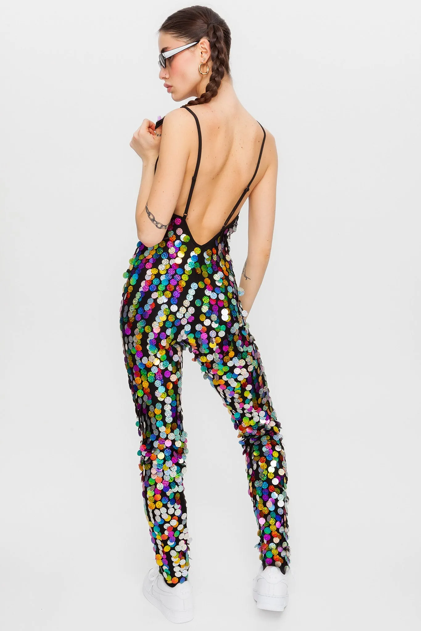 Taste My Rainbow Sequin Catsuit