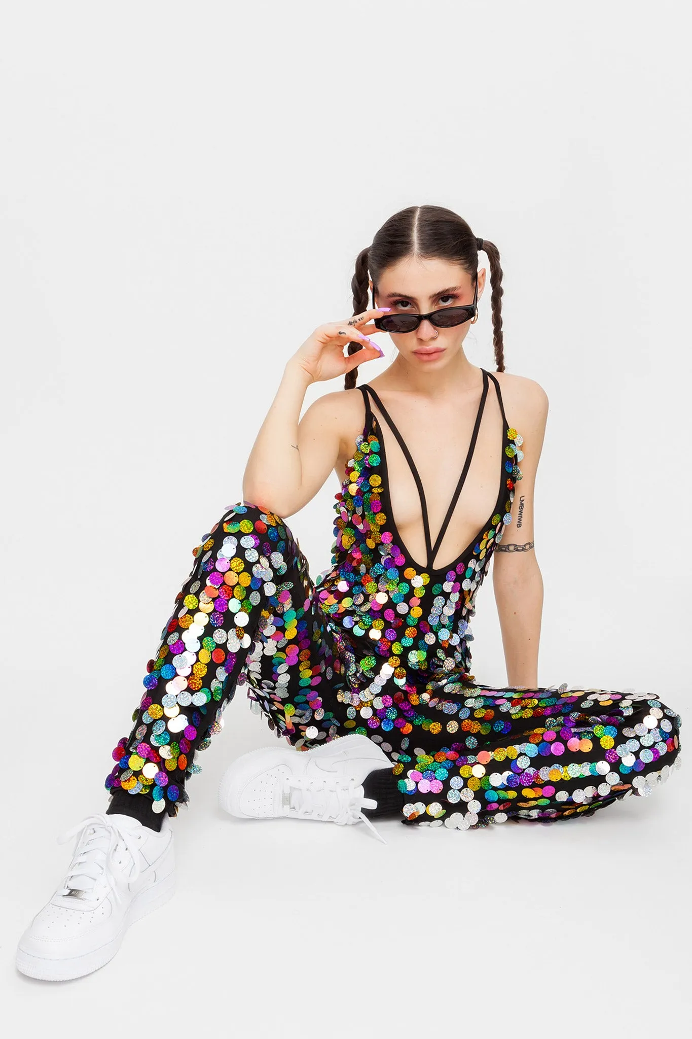 Taste My Rainbow Sequin Catsuit