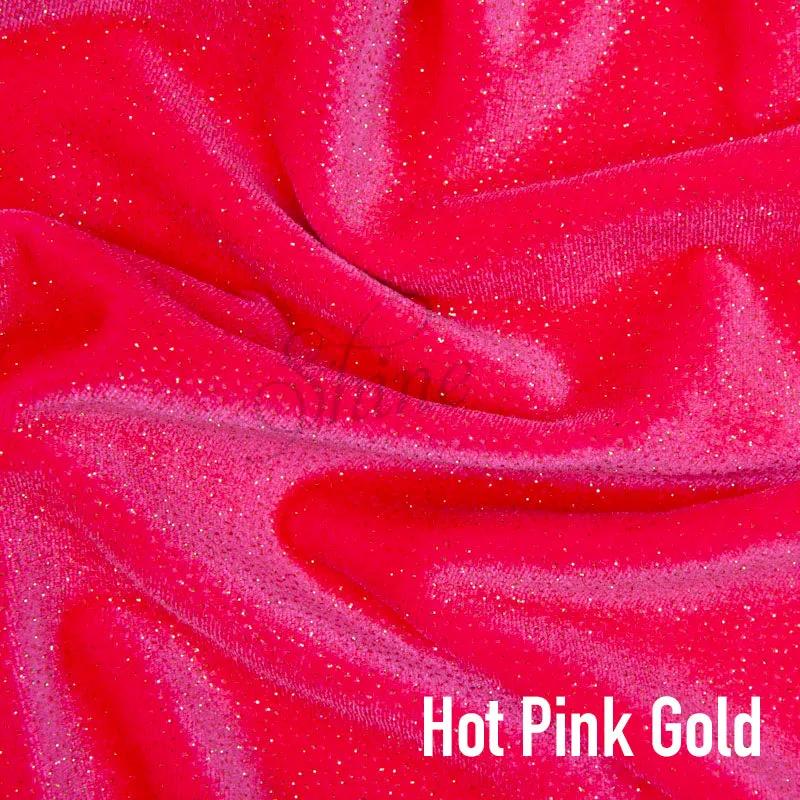 The Madeleine Jumpsuit in Hot Pink Gold Stardust Glitter