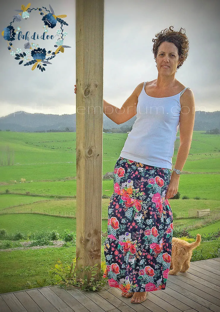 Tiered Maxi Skirt | Women's Sewing Pattern