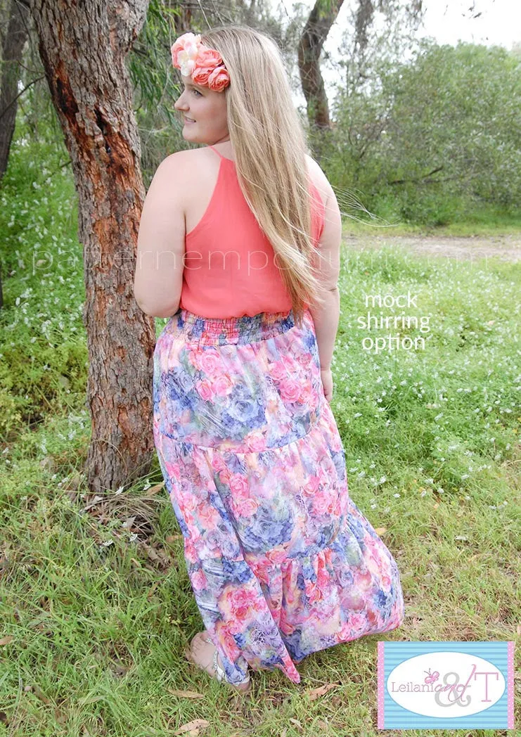 Tiered Maxi Skirt | Women's Sewing Pattern