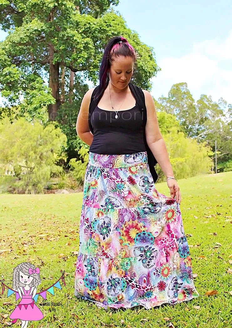 Tiered Maxi Skirt | Women's Sewing Pattern