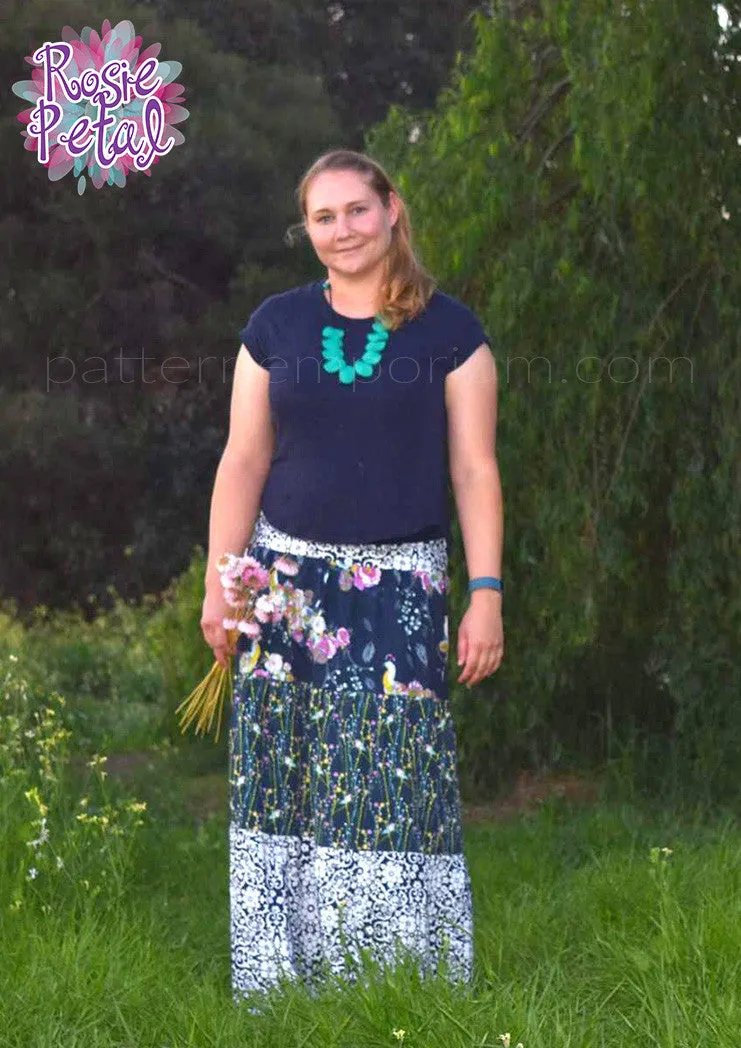 Tiered Maxi Skirt | Women's Sewing Pattern