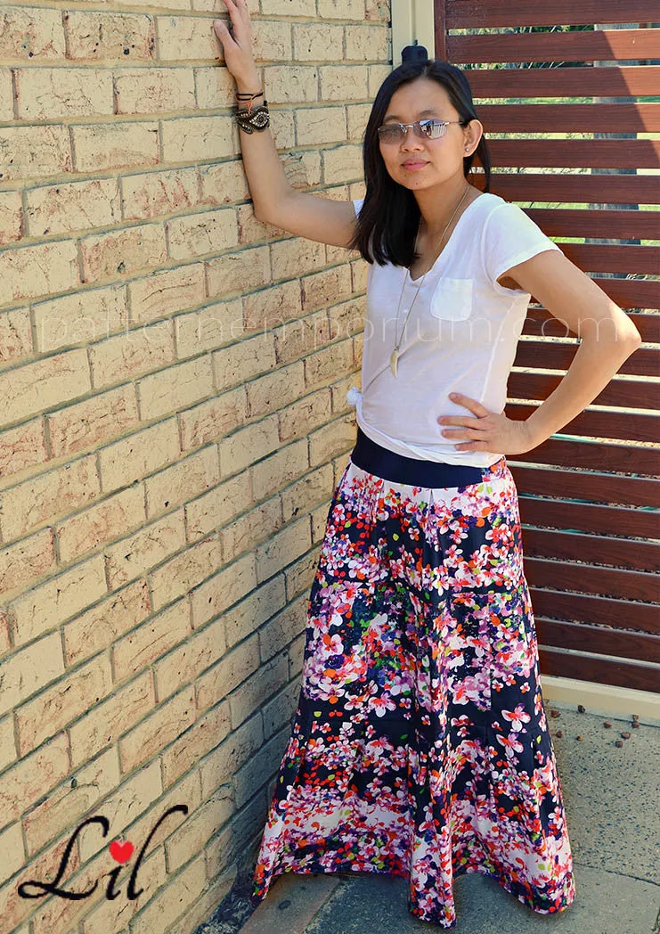 Tiered Maxi Skirt | Women's Sewing Pattern