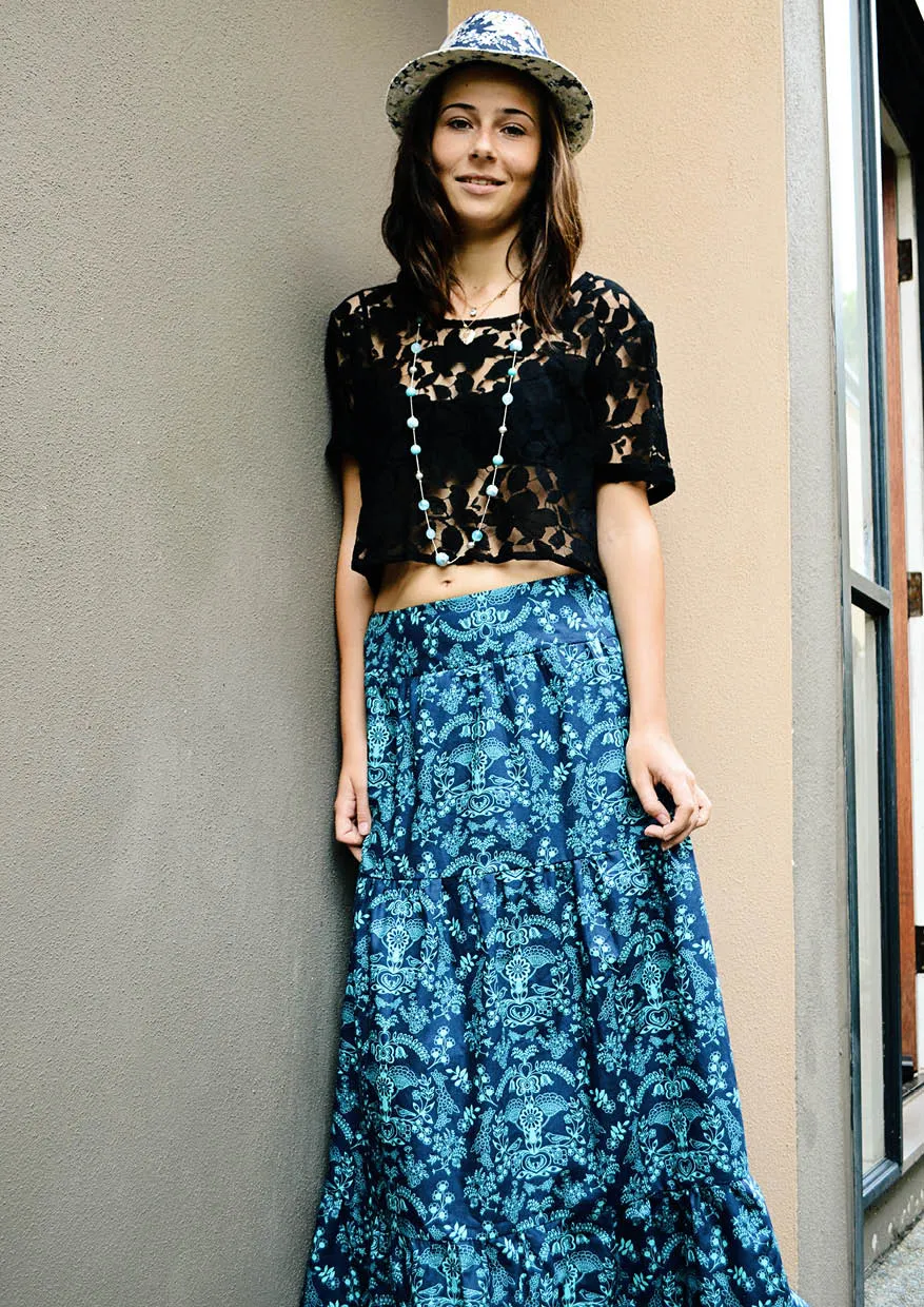 Tiered Maxi Skirt | Women's Sewing Pattern
