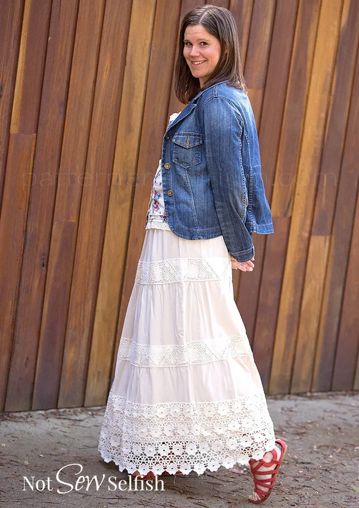 Tiered Maxi Skirt | Women's Sewing Pattern