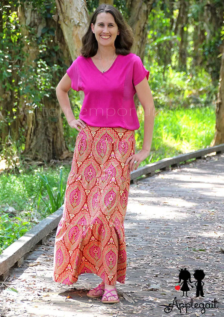 Tiered Maxi Skirt | Women's Sewing Pattern