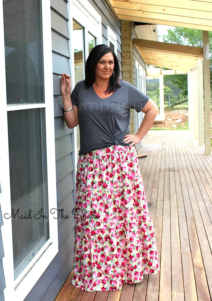 Tiered Maxi Skirt | Women's Sewing Pattern