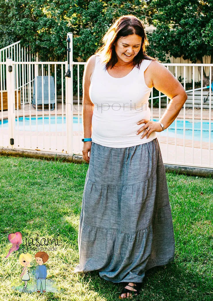 Tiered Maxi Skirt | Women's Sewing Pattern