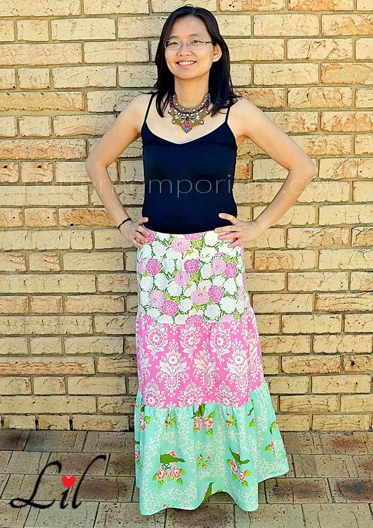 Tiered Maxi Skirt | Women's Sewing Pattern