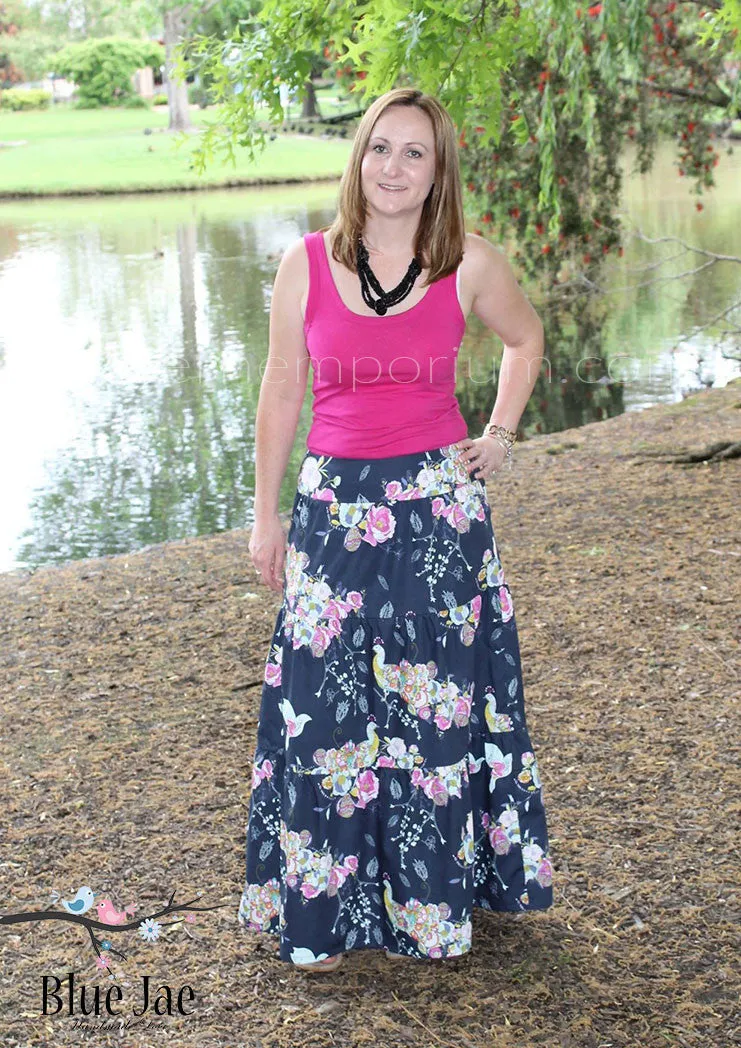 Tiered Maxi Skirt | Women's Sewing Pattern