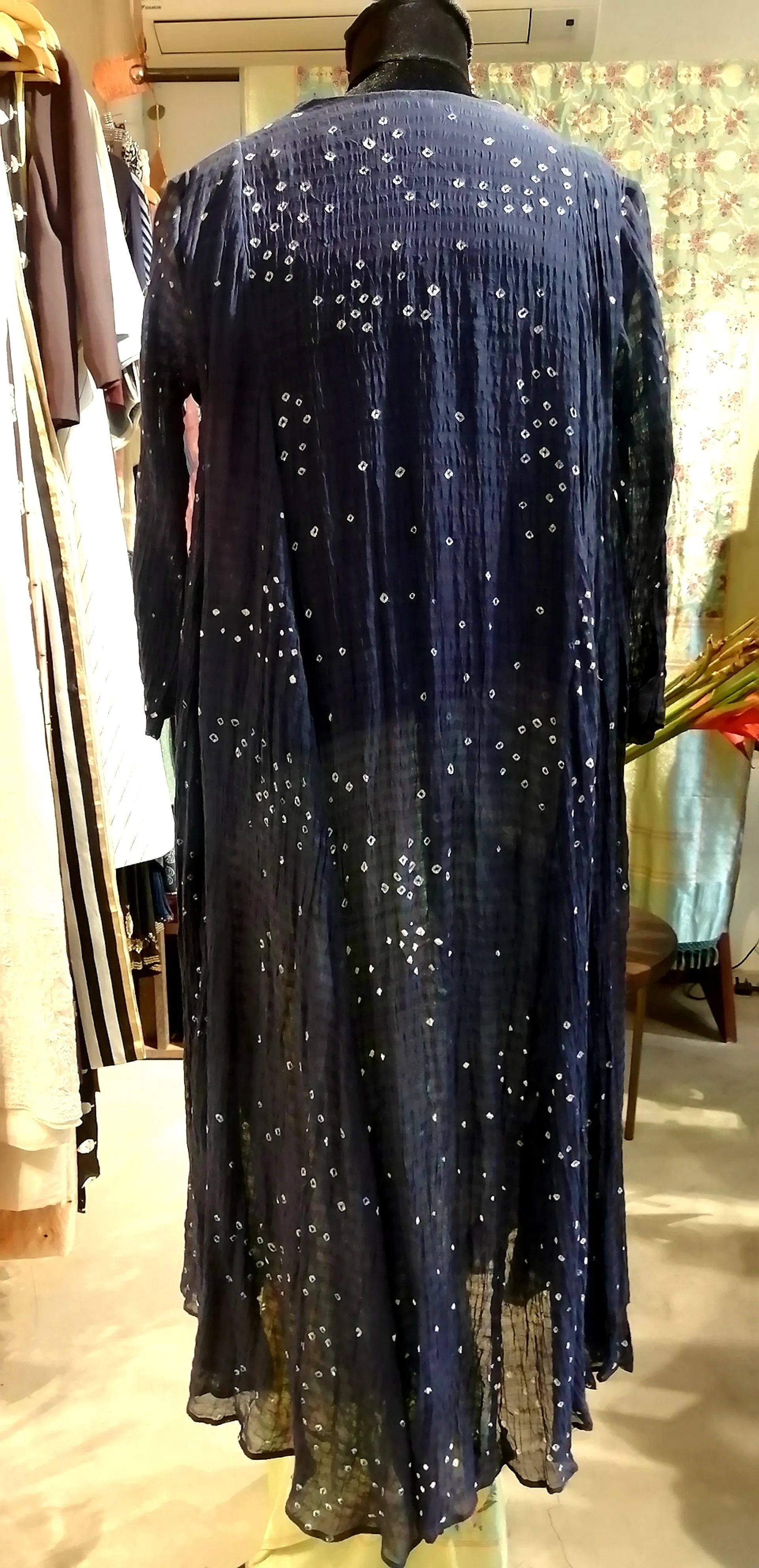 Tilla By Aratrik Dev Burman - flared-kurta-badhani-with-antique-kutchi-embroidery