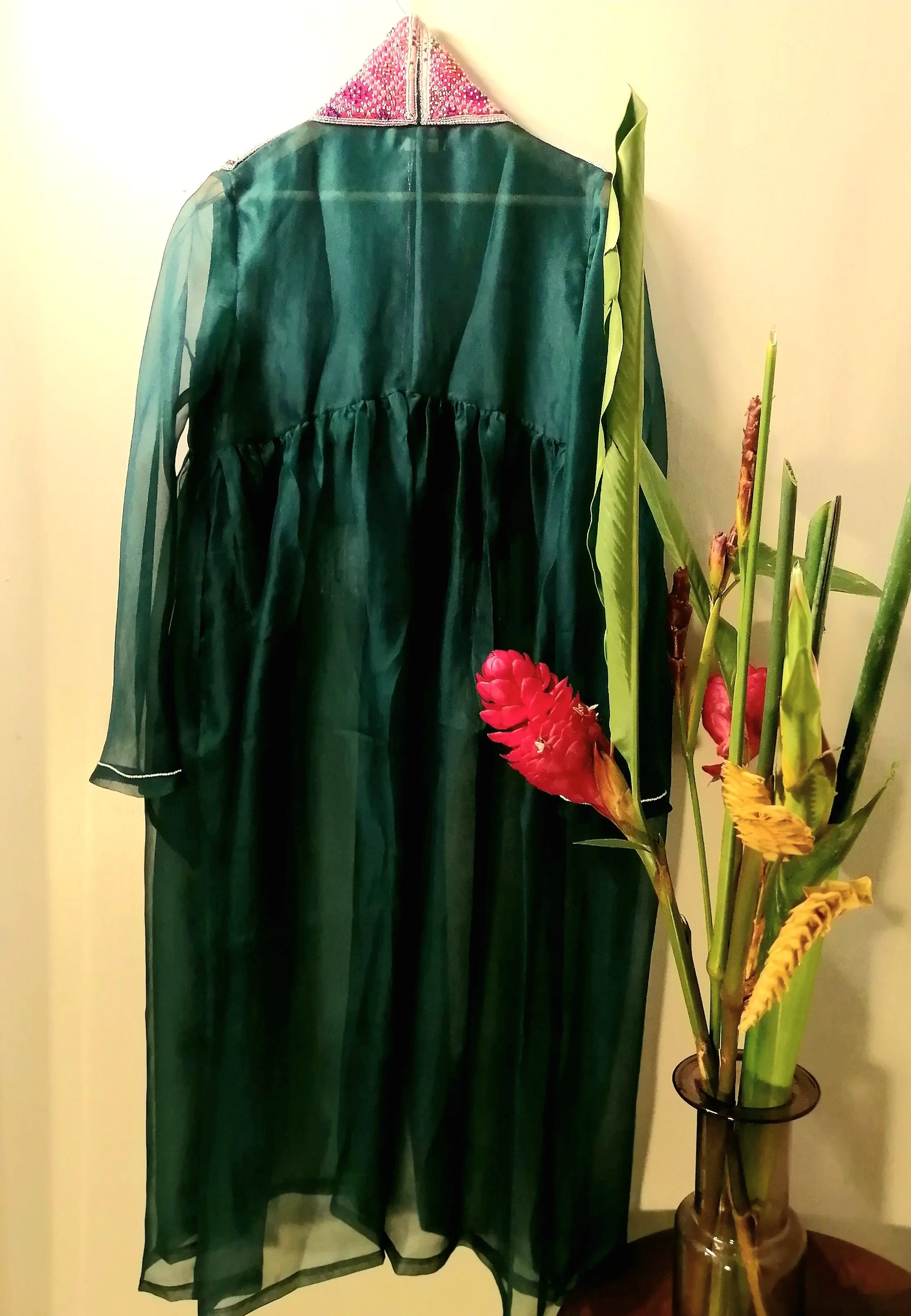 Tilla By Aratrik Dev Burman - kutchi-jacket-organza-with-antique-embroidery
