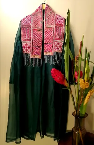 Tilla By Aratrik Dev Burman - kutchi-jacket-organza-with-antique-embroidery