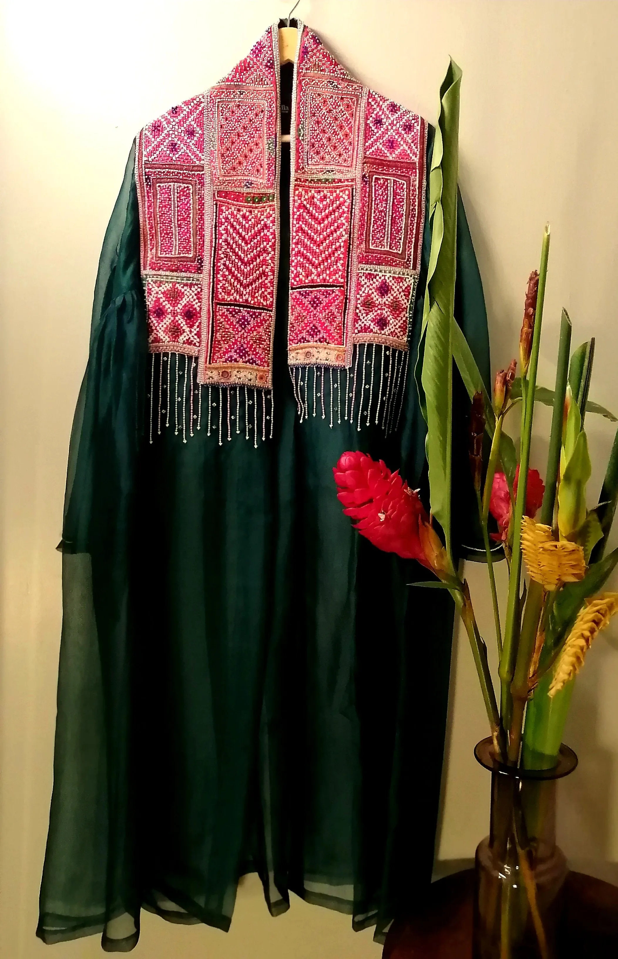 Tilla By Aratrik Dev Burman - kutchi-jacket-organza-with-antique-embroidery