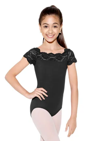 Tily Lace Cap Sleeve Bodysuit - Child