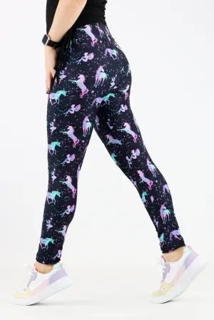 Unicorns & Fairies - Casual Full Leggings
