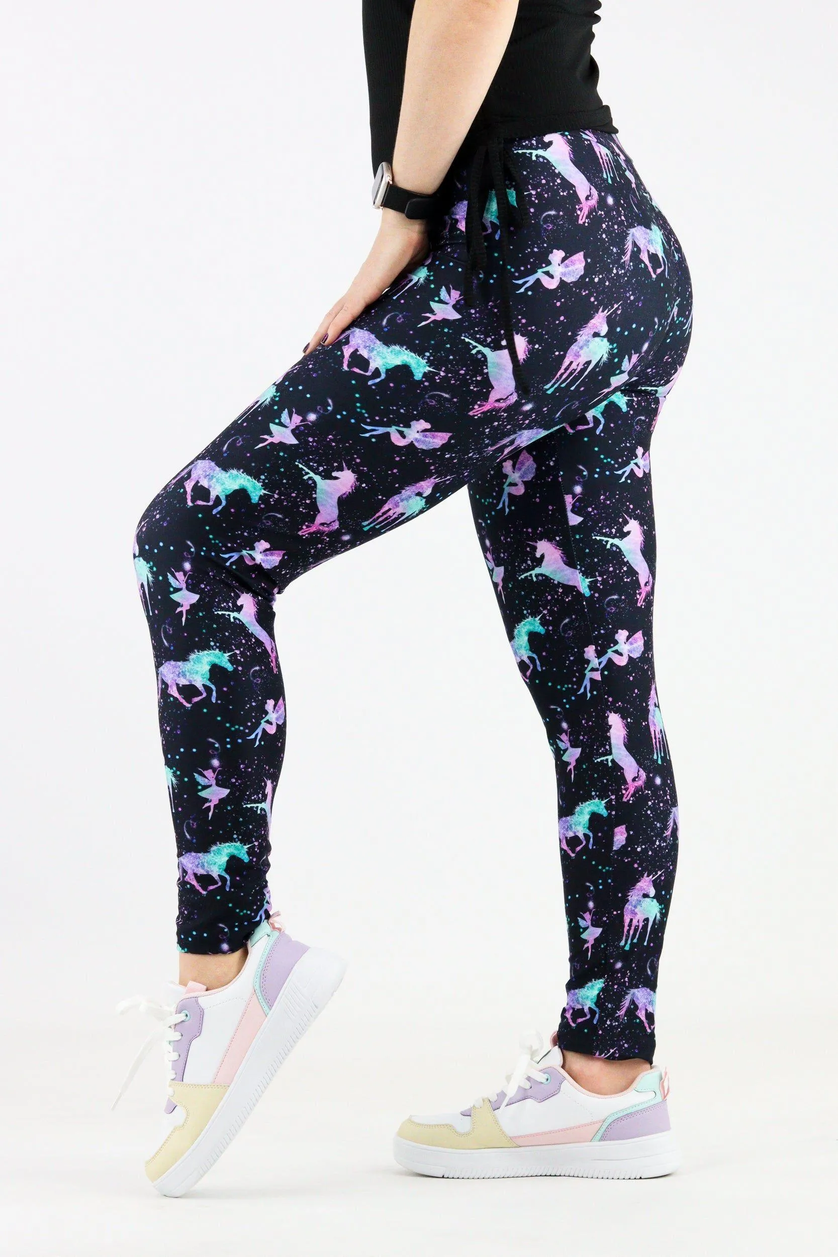 Unicorns & Fairies - Casual Full Leggings