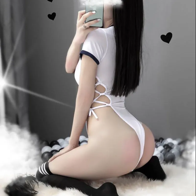 Uniform Lace Up Bodysuit EV4078