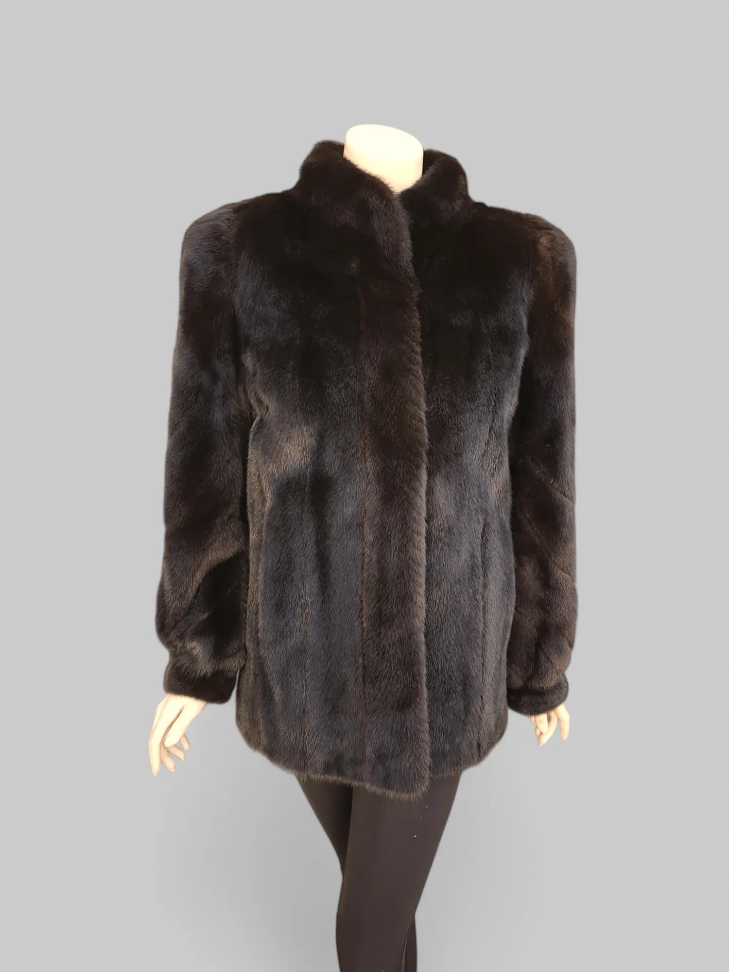 Vintage Dark Mink Jacket -Medium/Large