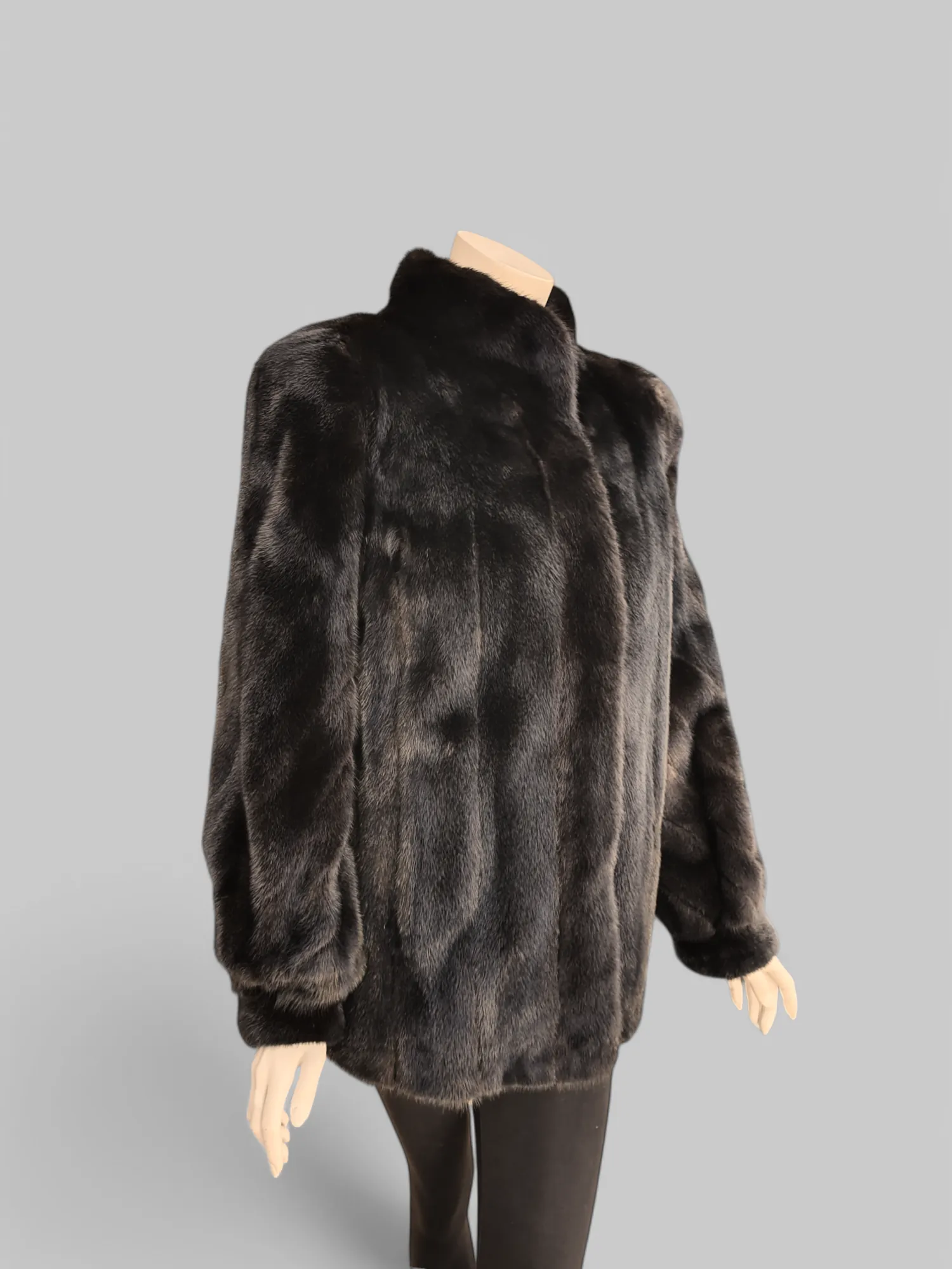 Vintage Dark Mink Jacket -Medium/Large