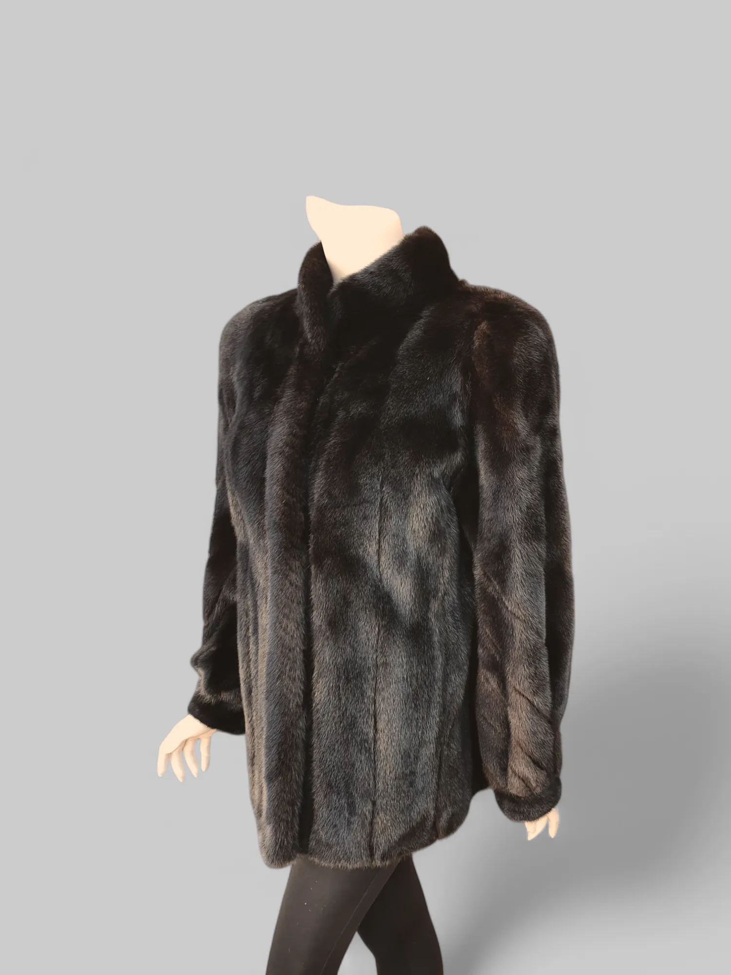 Vintage Dark Mink Jacket -Medium/Large