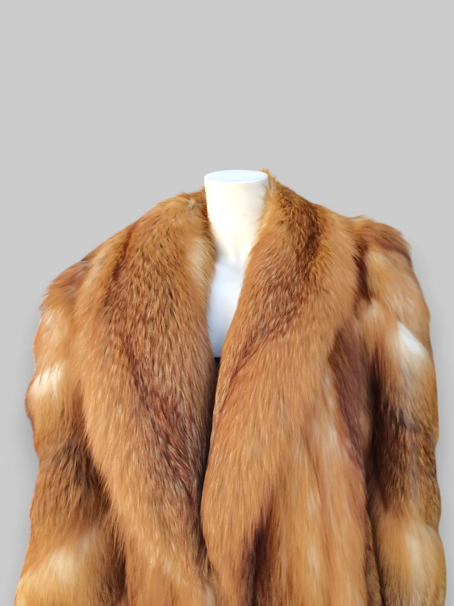 Vintage Red Fox Stroller Jacket (80's Style) -Large