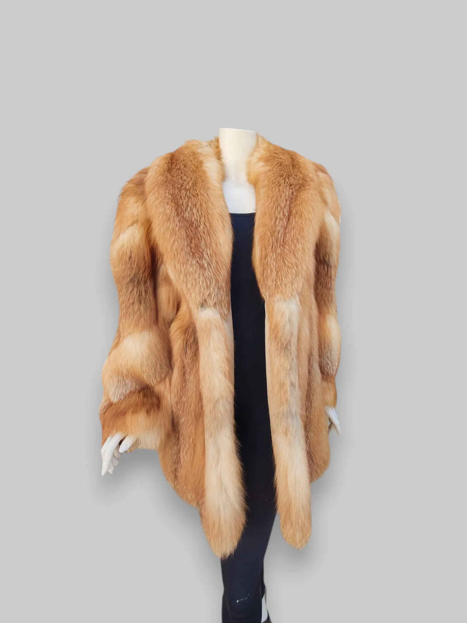 Vintage Red Fox Stroller Jacket (80's Style) -Large