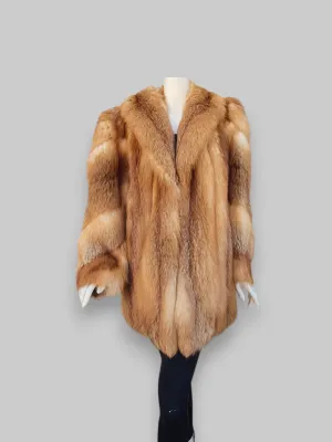 Vintage Red Fox Stroller Jacket (80's Style) -Large