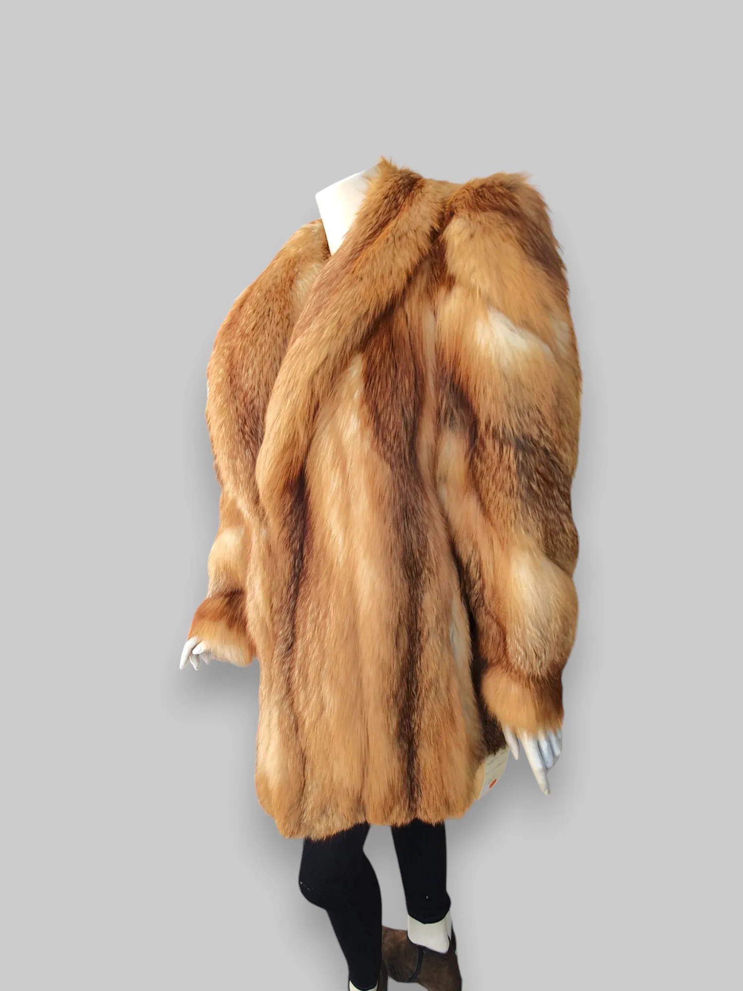 Vintage Red Fox Stroller Jacket (80's Style) -Large