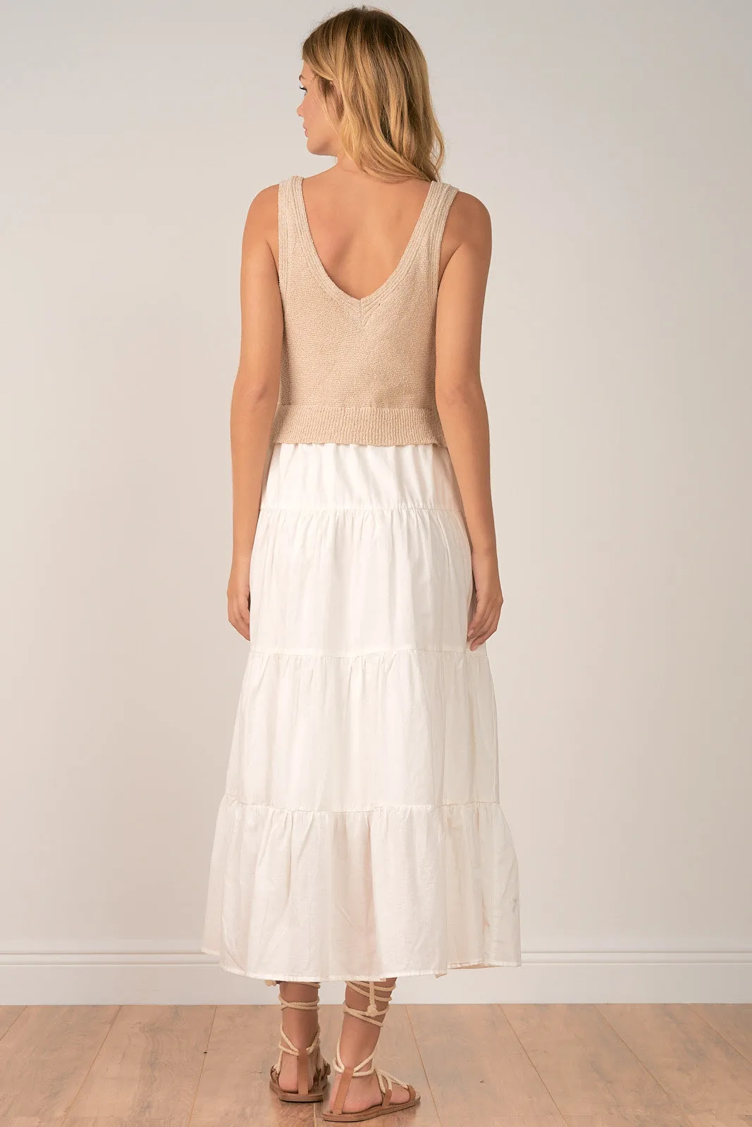 Wheat Fields Tiered Dress