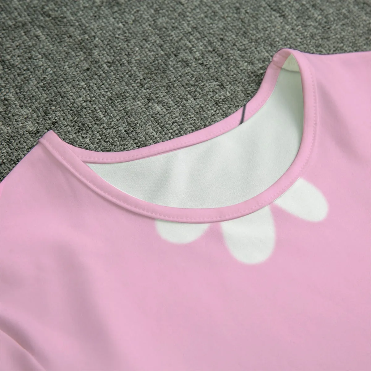 White Jasmin Flower Pink Baby Bodysuits