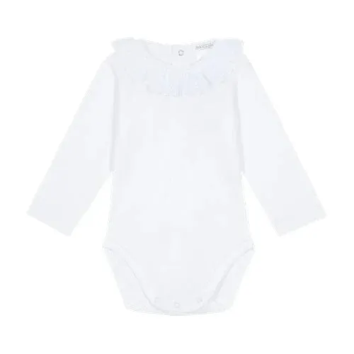 White Lace Collar Bodysuit