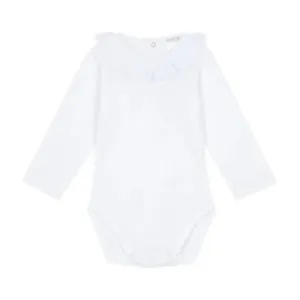 White Lace Collar Bodysuit