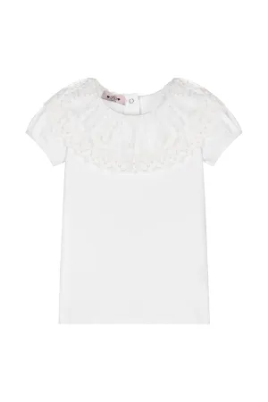 White Vintage Lace Bodysuit/Top