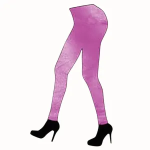 Women's Metallic Leggings - Hot Pink