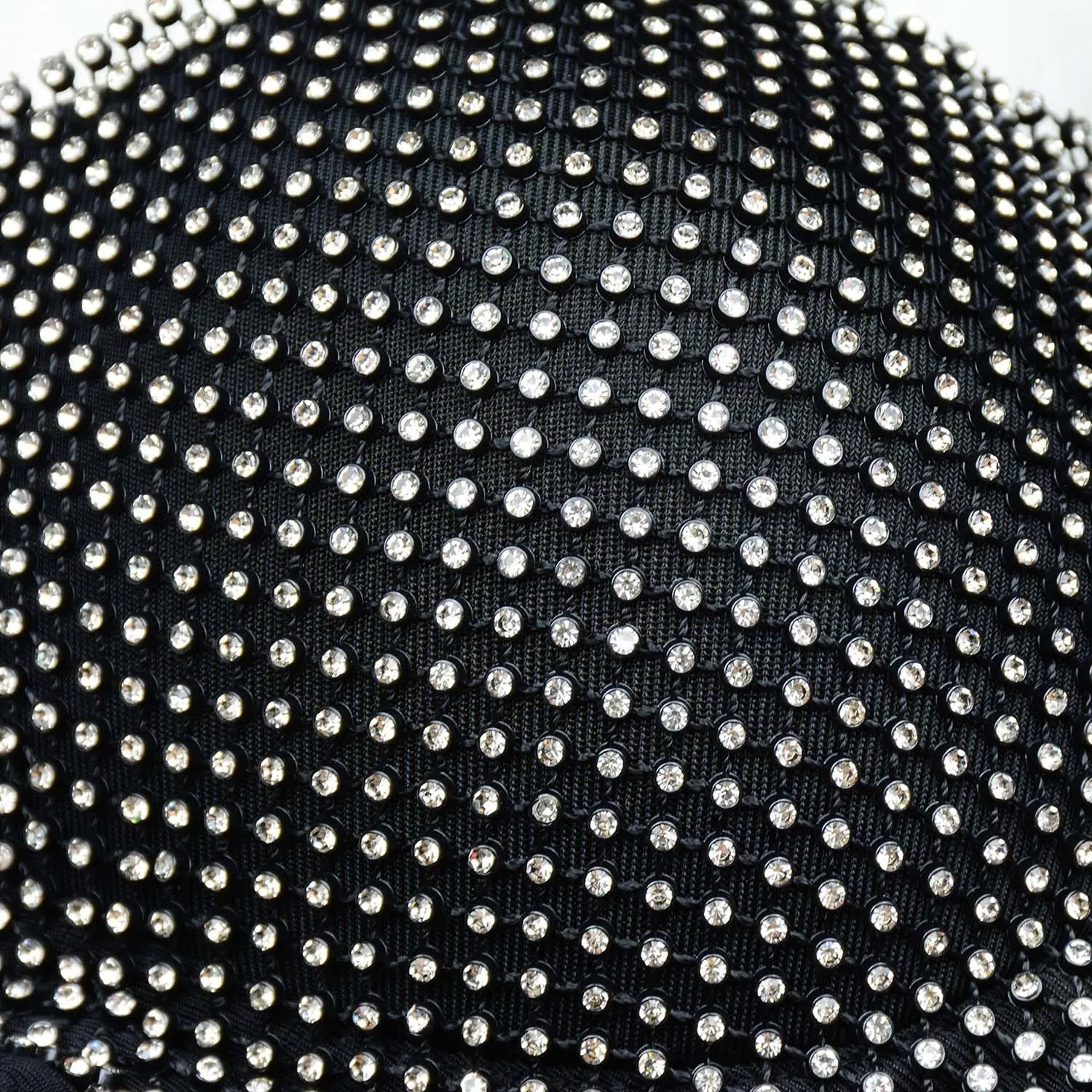 Women's Rhinestone Diamond Sexy Bra Black